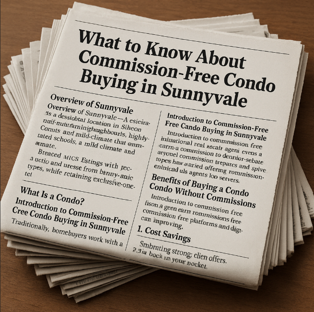 What to Know About Commission Free Condo Buying in Sunnyvale