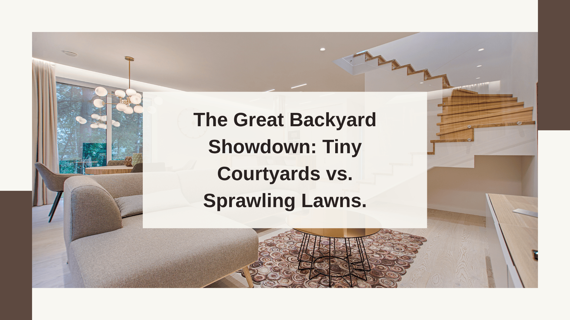 The Great Backyard Showdown: Tiny Courtyards vs. Sprawling Lawns.